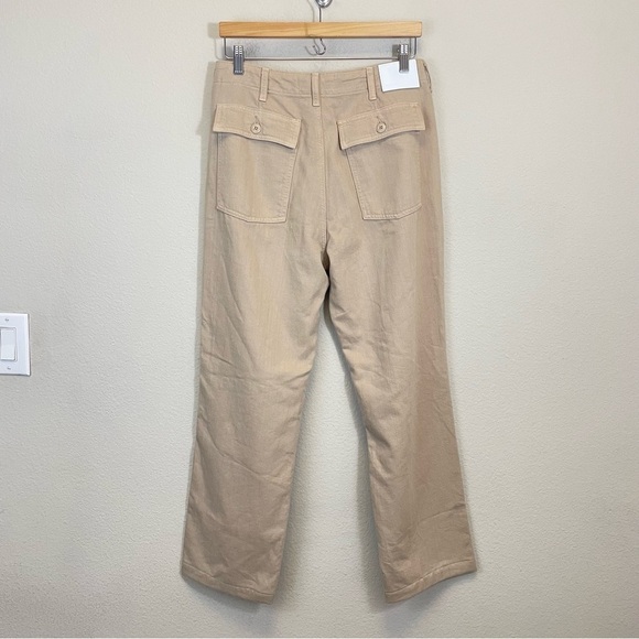 DENIM FORUM The '90s Utility Hi-Rise Loose‎ Jean Humus Beige Size 29 - Picture 10 of 12